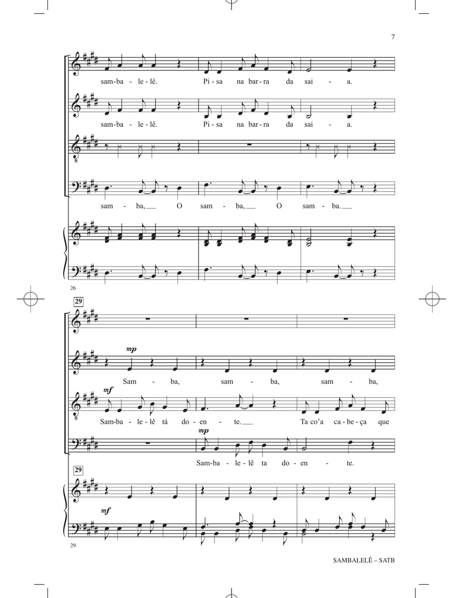 Sambalelé Sambalelé 4-Part scores gallery preview page 5