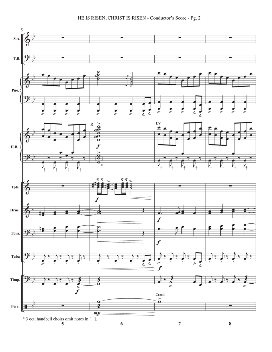 He Is Risen, Christ Is Risen (arr. Sean Paul) - Full Score Choir scores gallery preview page 2