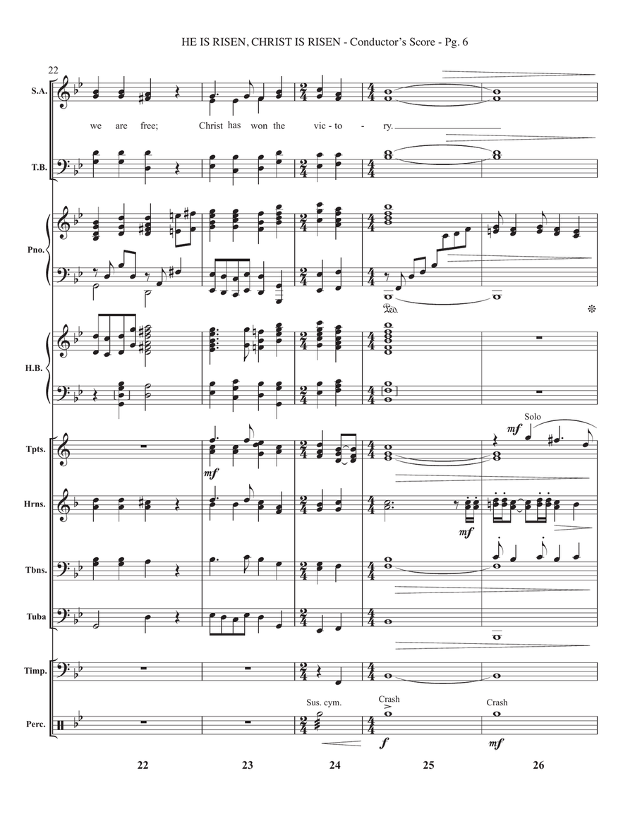 He Is Risen, Christ Is Risen (arr. Sean Paul) - Full Score Choir scores gallery preview page 6