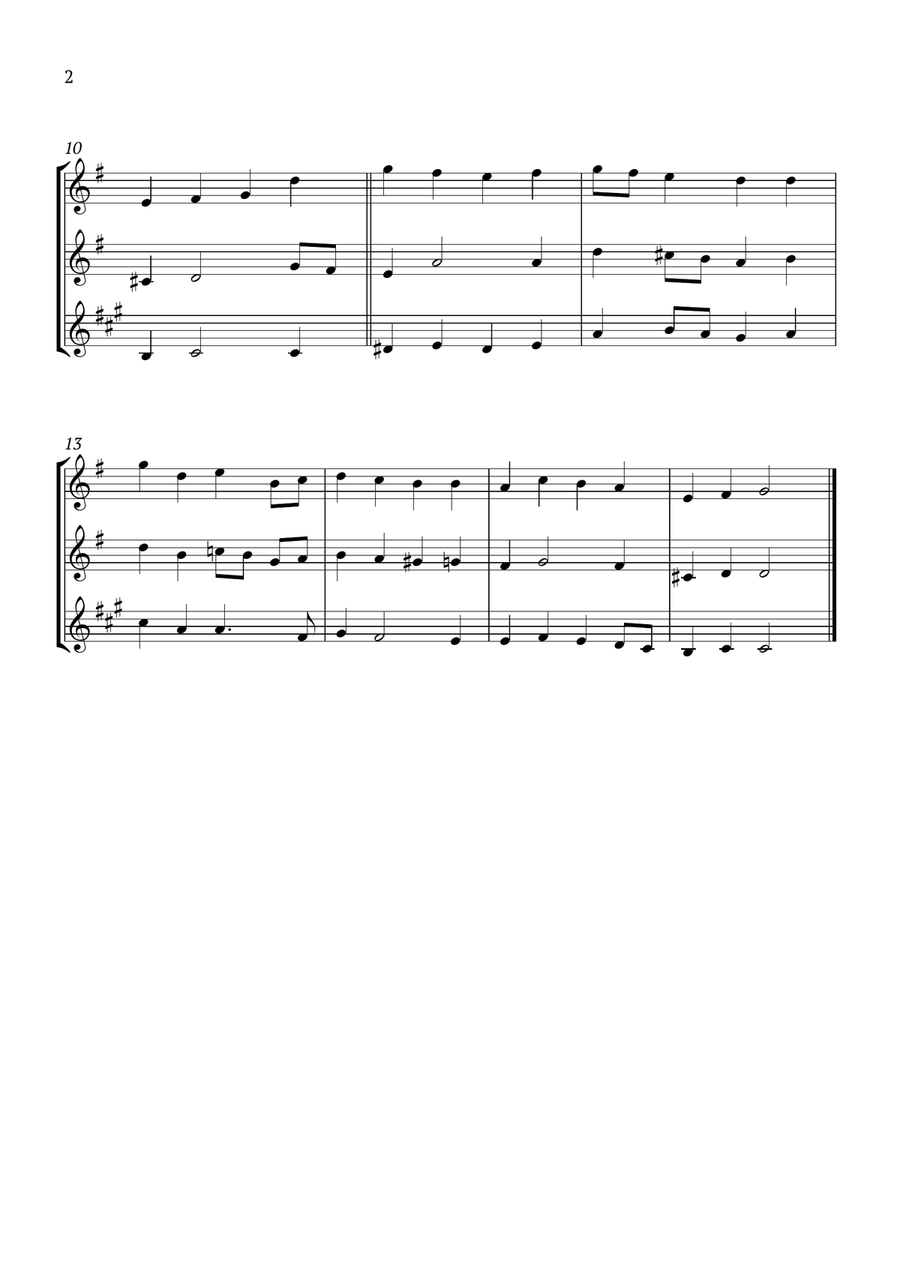 Es ist das Heil uns kommen her Woodwind Trio scores gallery preview page 2
