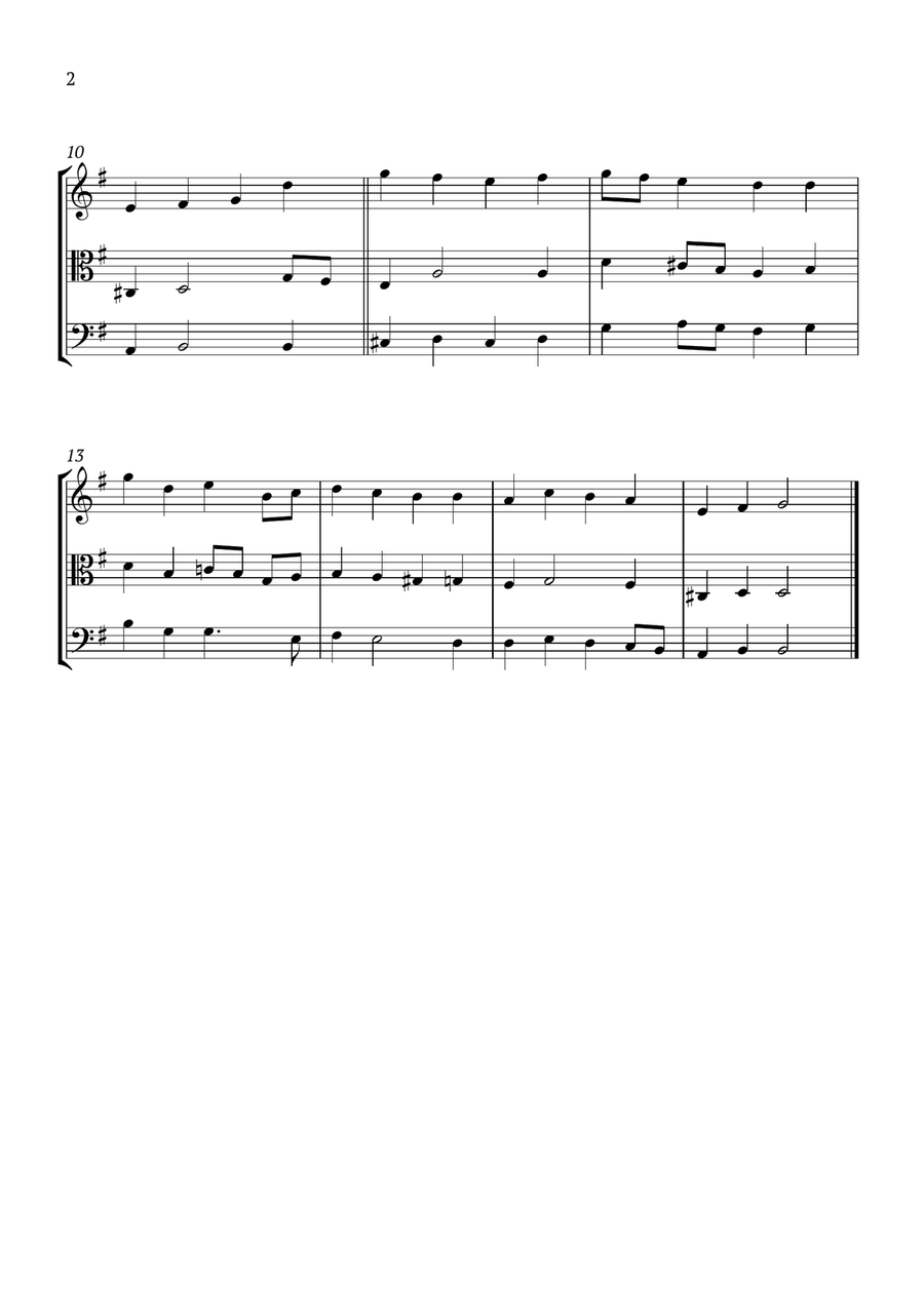 Es ist das Heil uns kommen her String Trio scores gallery preview page 2