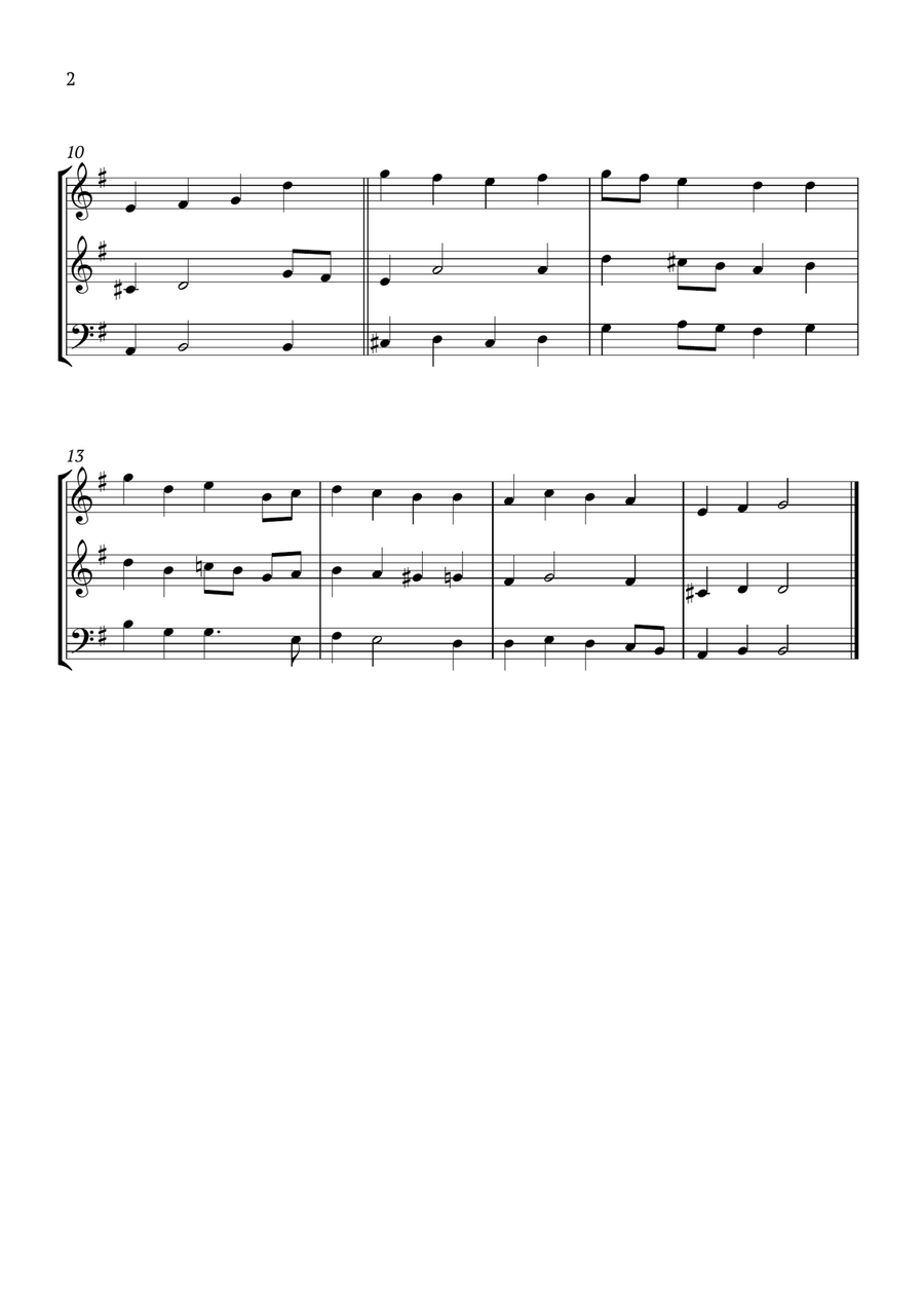 Es ist das Heil uns kommen her Woodwind Trio scores gallery preview page 2