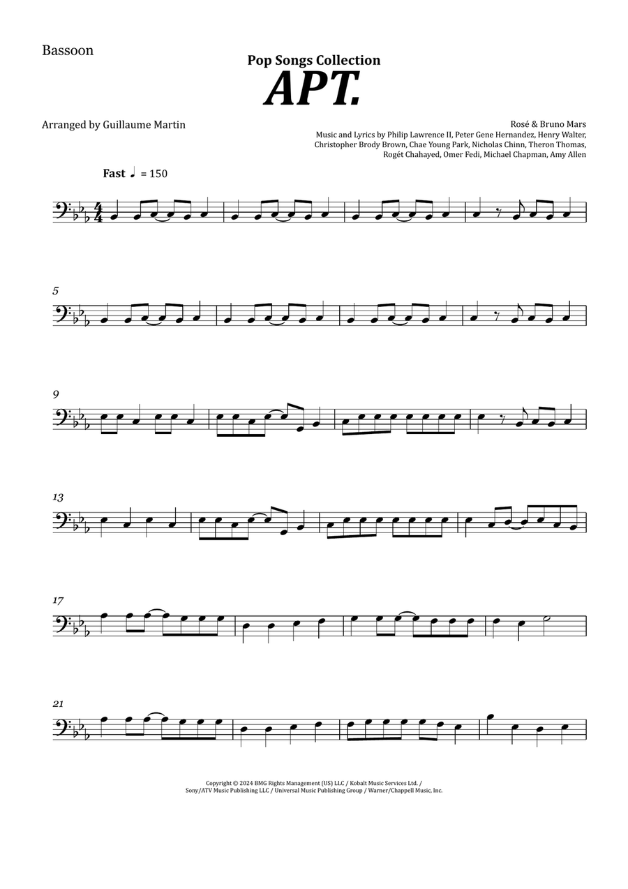 Apt. Bassoon Solo scores gallery preview page 1