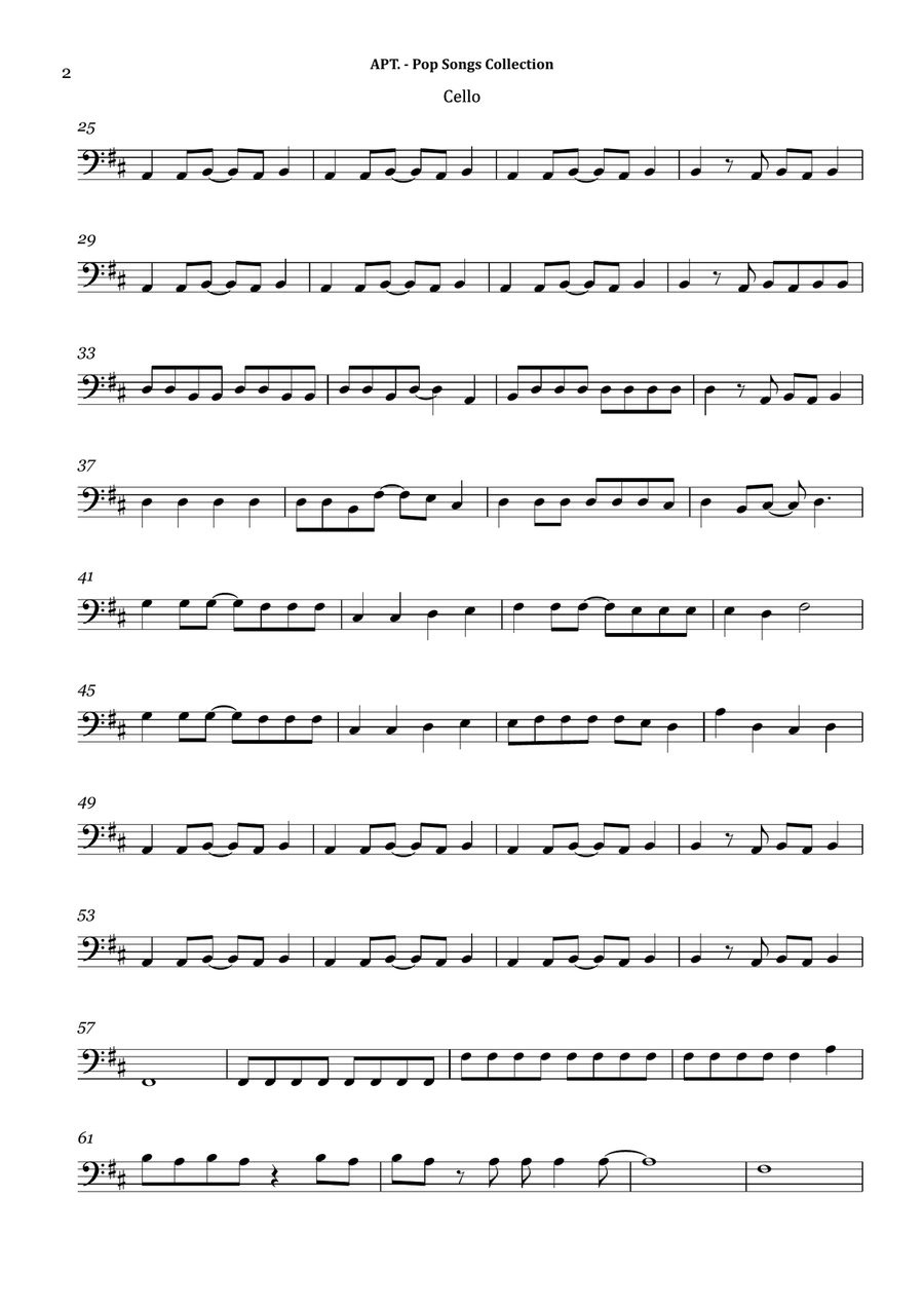 Apt. Cello Solo scores gallery preview page 2