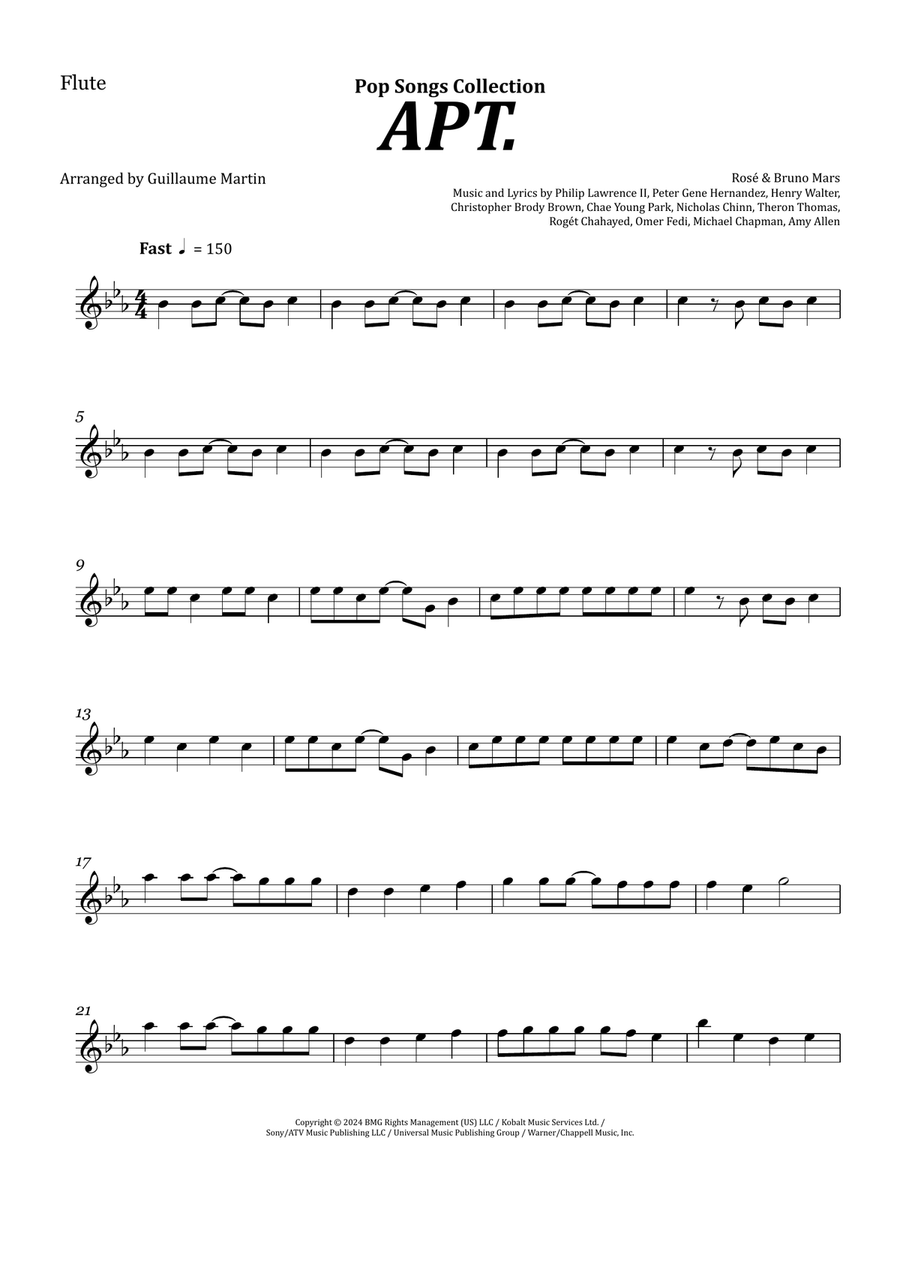 Apt. Flute Solo scores gallery preview page 1