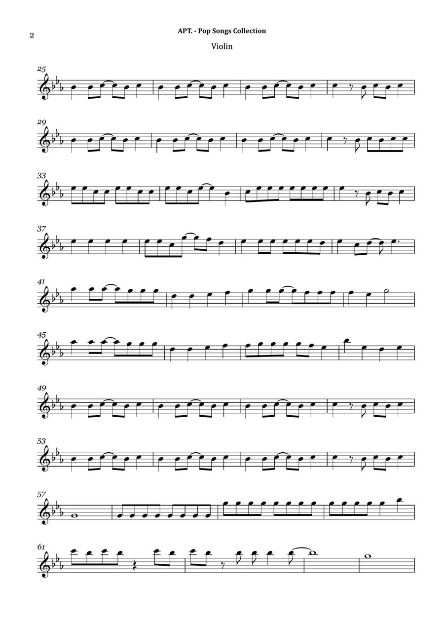 Apt. Violin Solo scores gallery preview page 2