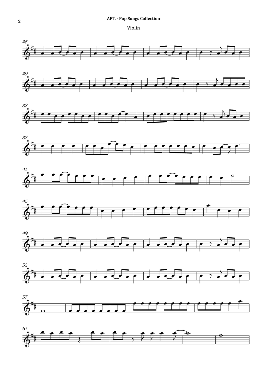 Apt. Violin Solo scores gallery preview page 2