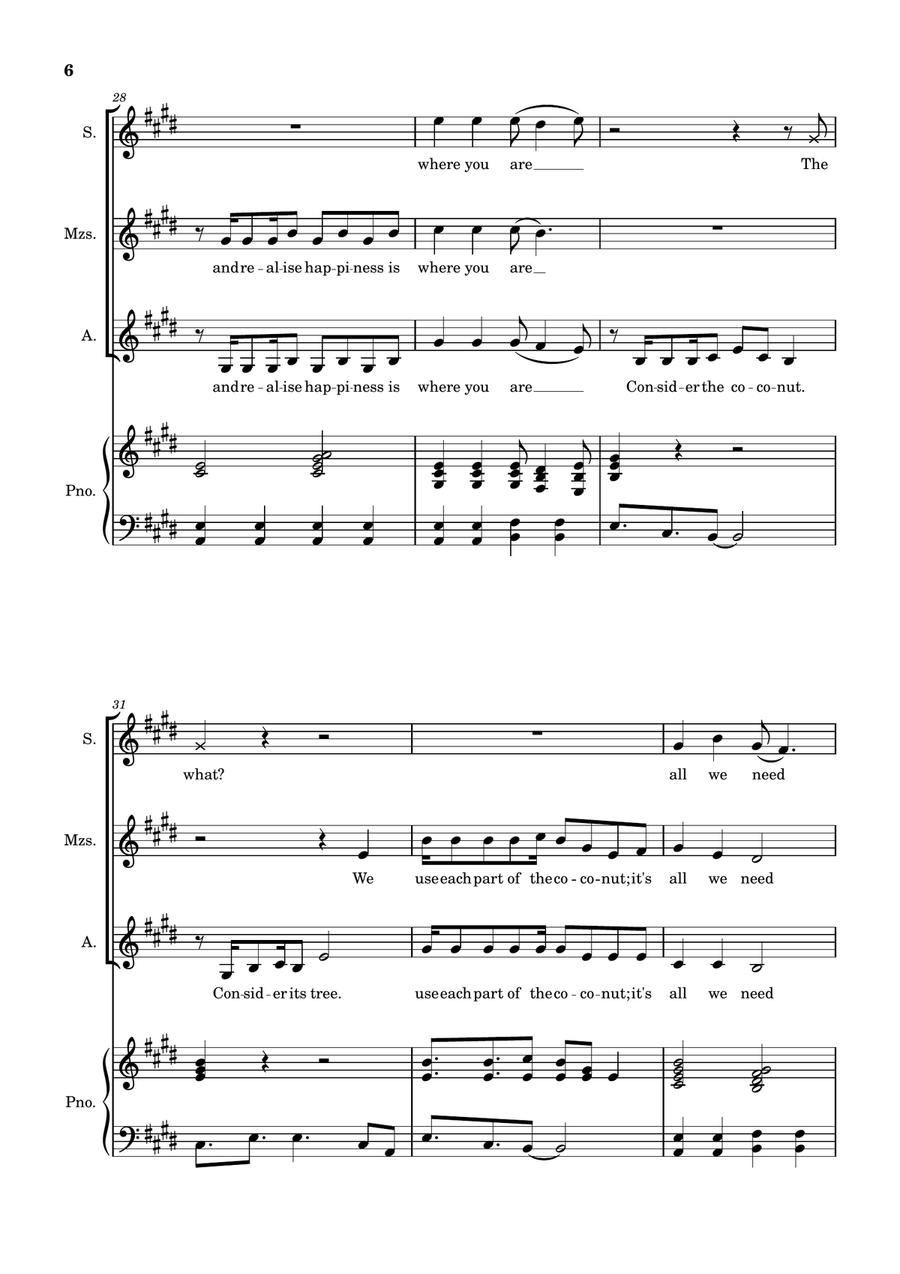 Where You Are Where You Are 3-Part scores gallery preview page 6