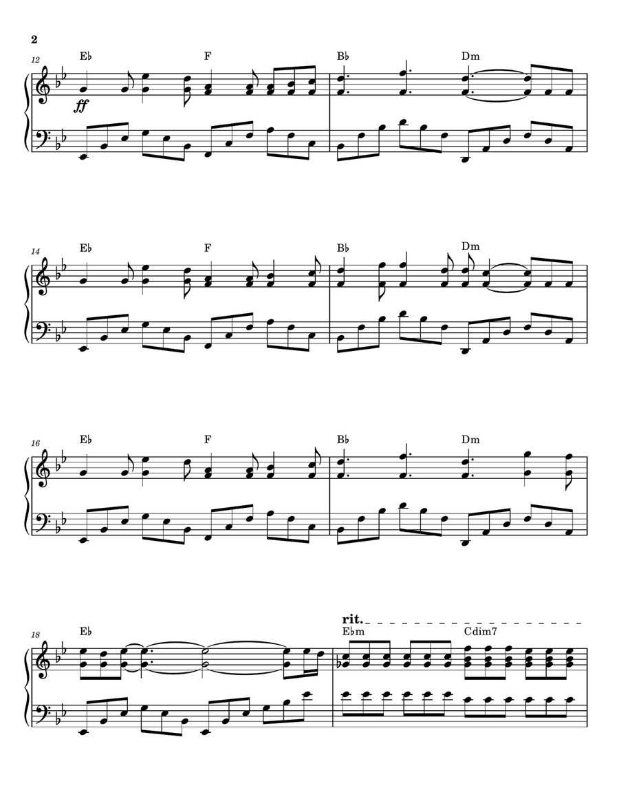 Until I Found You Piano Solo scores gallery preview page 2