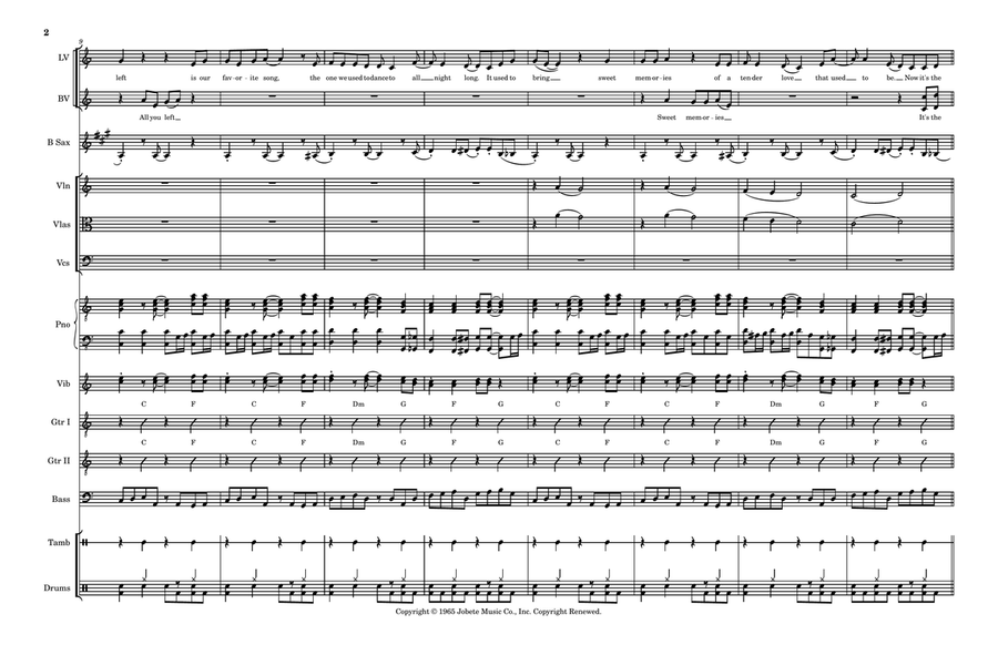 It's The Same Old Song - Score Only Large Ensemble scores gallery preview page 2
