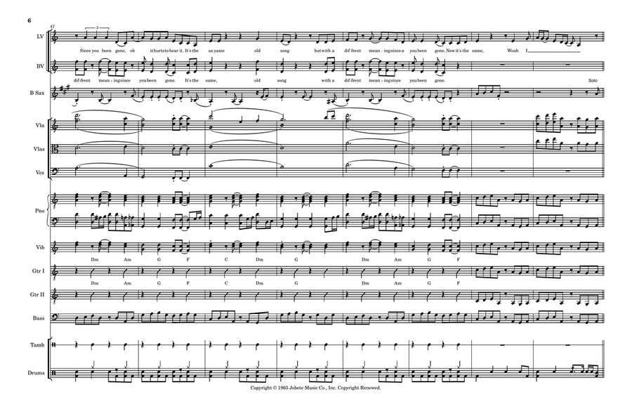It's The Same Old Song - Score Only Large Ensemble scores gallery preview page 6