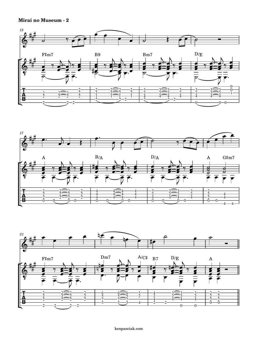 Mirai No Museum Mirai No Museum Flute scores gallery preview page 4