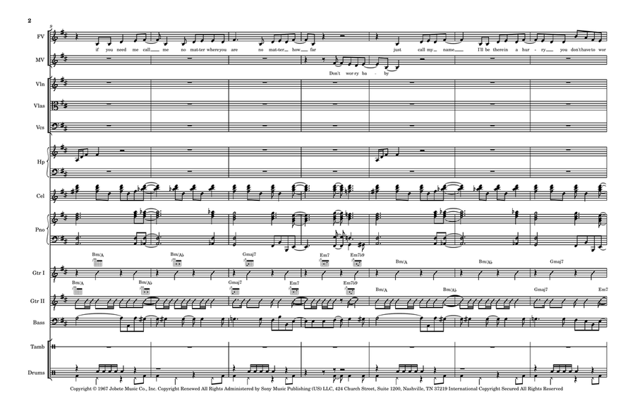 Ain't No Mountain High Enough - Score Only Large Ensemble scores gallery preview page 2