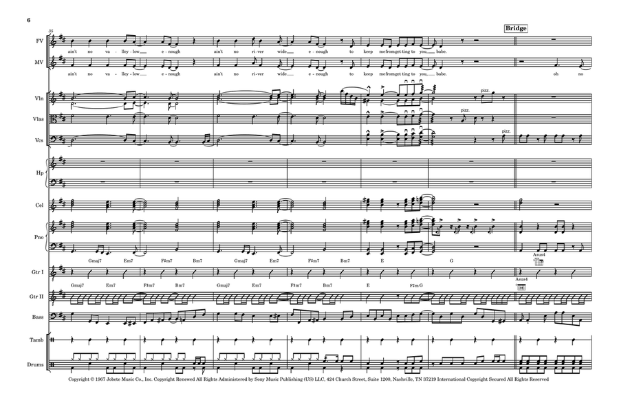 Ain't No Mountain High Enough - Score Only Large Ensemble scores gallery preview page 6