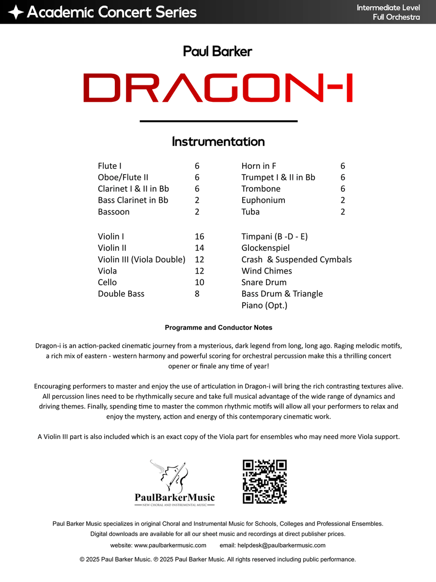 Dragon-i (Full Orchestra) Full Orchestra scores gallery preview page 2
