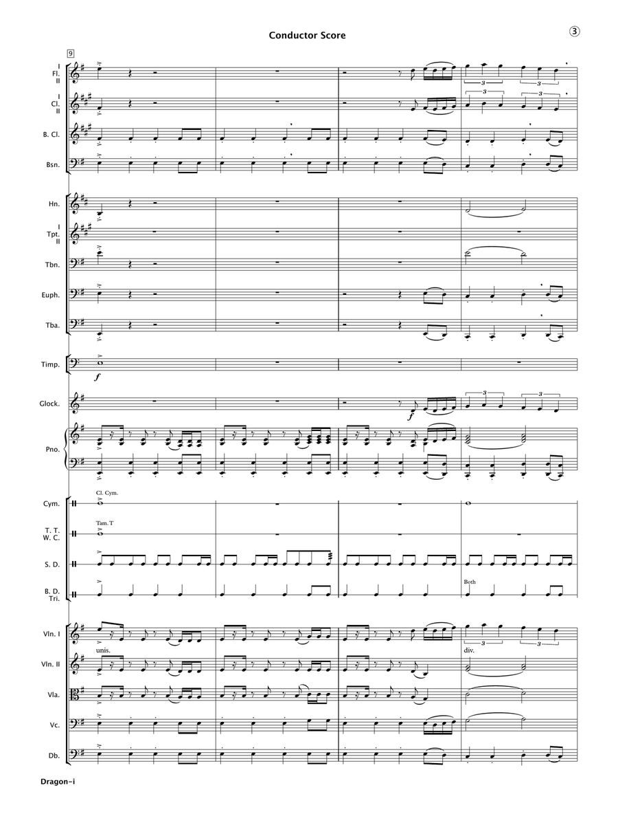 Dragon-i (Full Orchestra) Full Orchestra scores gallery preview page 5