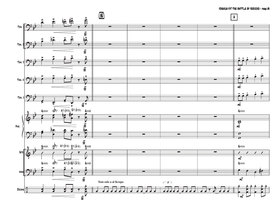 Joshua Fit The Battle Of Jericho Large Ensemble scores gallery preview page 3