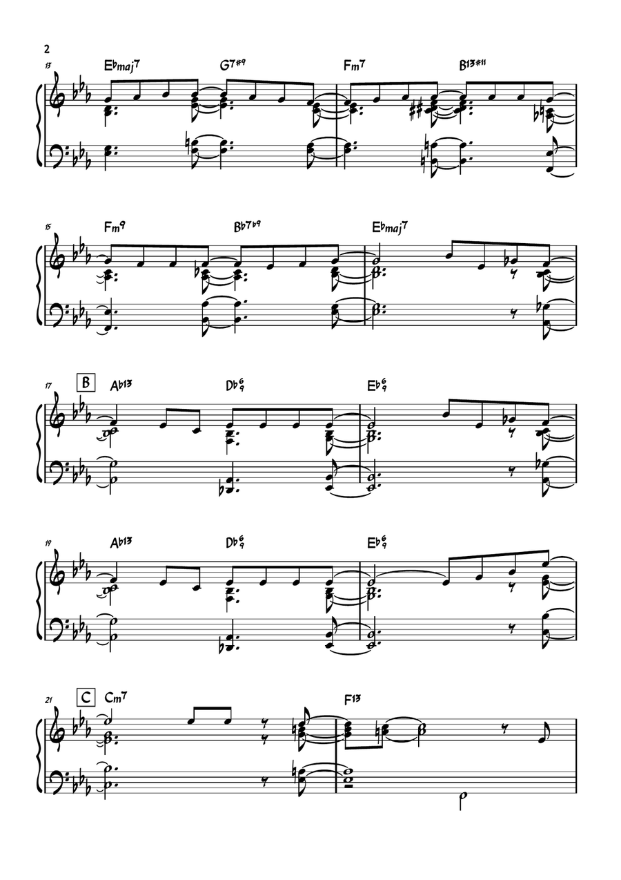 With A Little Help From My Friends Piano Solo scores gallery preview page 2