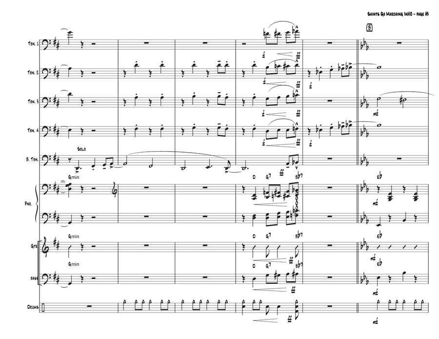 The Saints Go Marching In Large Ensemble scores gallery preview page 3