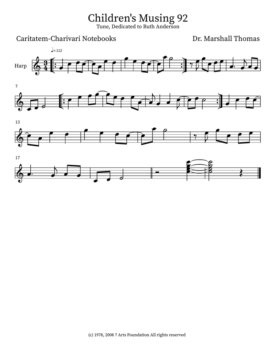 Children's Musing 92 Children's Musing 92 Small Ensemble scores gallery preview page 4