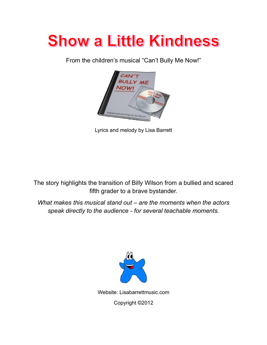 Show a Little Kindness Piano, Vocal scores gallery preview page 1