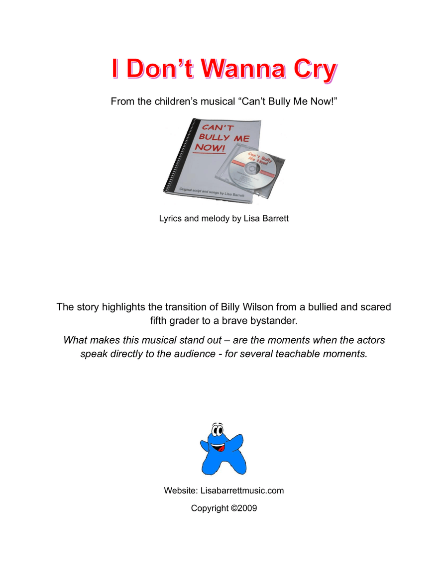 I Don't Wanna Cry Piano, Vocal scores gallery preview page 1