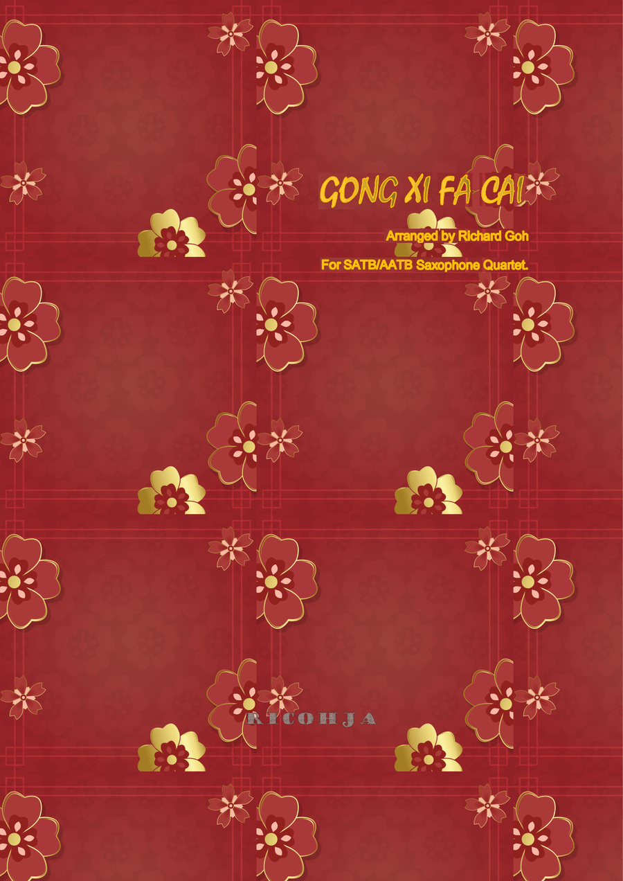 Gong Xi Fa Cai Woodwind Quartet scores gallery preview page 1