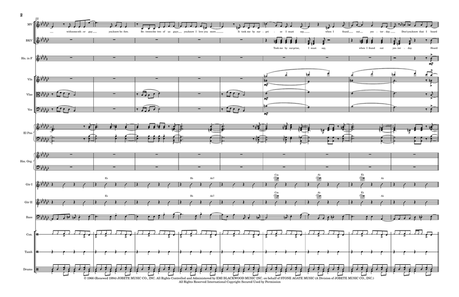 I Heard It Through The Grapevine - Score Only Large Ensemble scores gallery preview page 2
