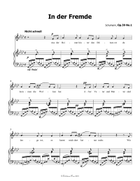 In der Fremde, by Schumann, Op.39 No.1, in f minor Piano, Vocal scores gallery preview page 3
