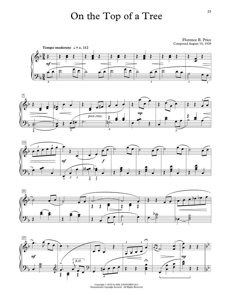 On The Top Of A Tree Piano Method scores gallery preview page 1