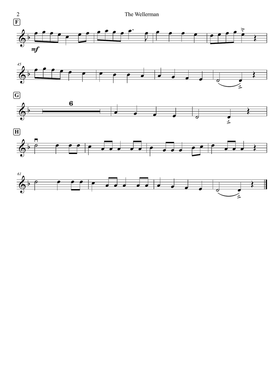 The Wellerman for String Quartet String Quartet scores gallery preview page 3