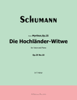 Die Hochländer, by Schumann, Op.25 No.10, in f minor