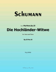 Die Hochländer, by Schumann, Op.25 No.10, in g minor