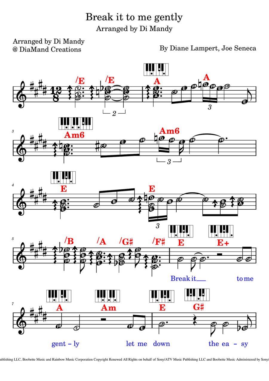 Break It To Me Gently Break It To Me Gently Piano scores gallery preview page 1