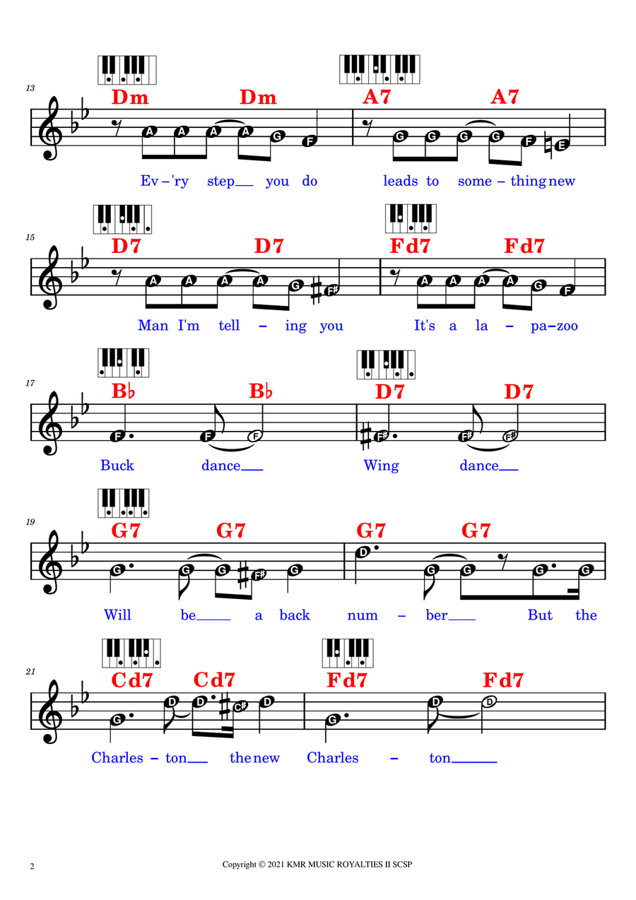 Sm10 The Charleston James P. Johnson Pd Piano scores gallery preview page 2