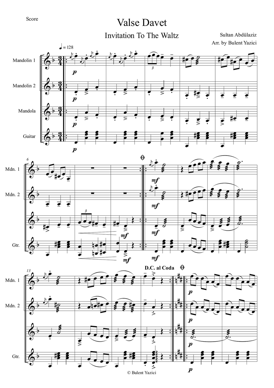Valse Davet Valse Davet Small Ensemble scores gallery preview page 2