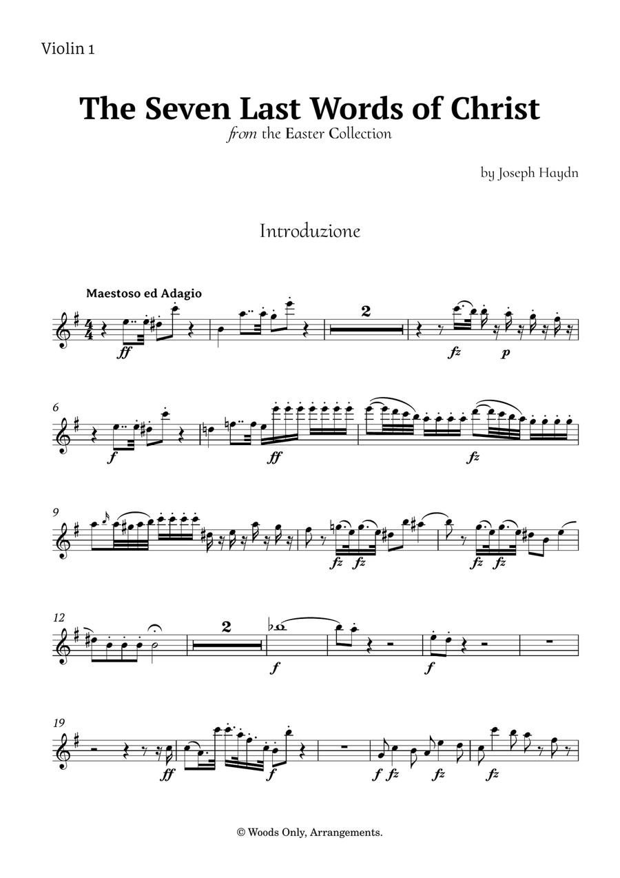 The Seven Last Words of Christ by Haydn for Violin Quintet String Quintet scores gallery preview page 5