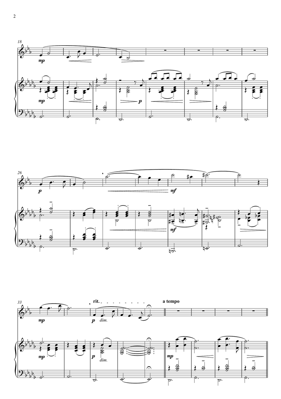 Under the Shadow of the Cross Clarinet Solo scores gallery preview page 2