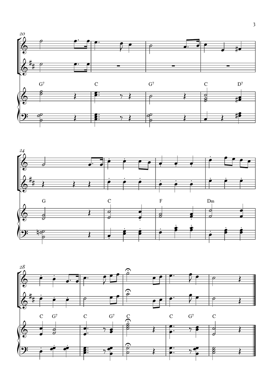 Star Spangled Banner Flute scores gallery preview page 3