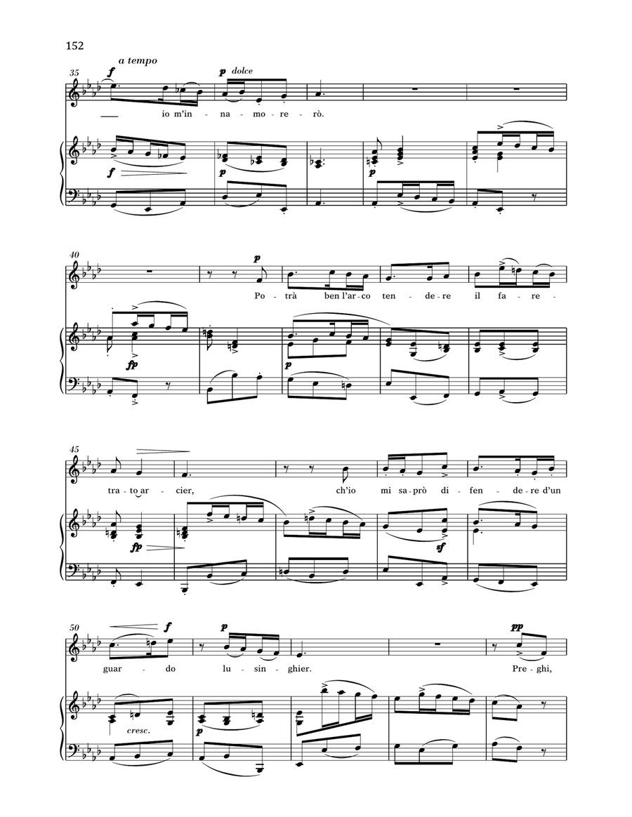 Se Florindo e Fedele (Medium High Voice) High Voice scores gallery preview page 3