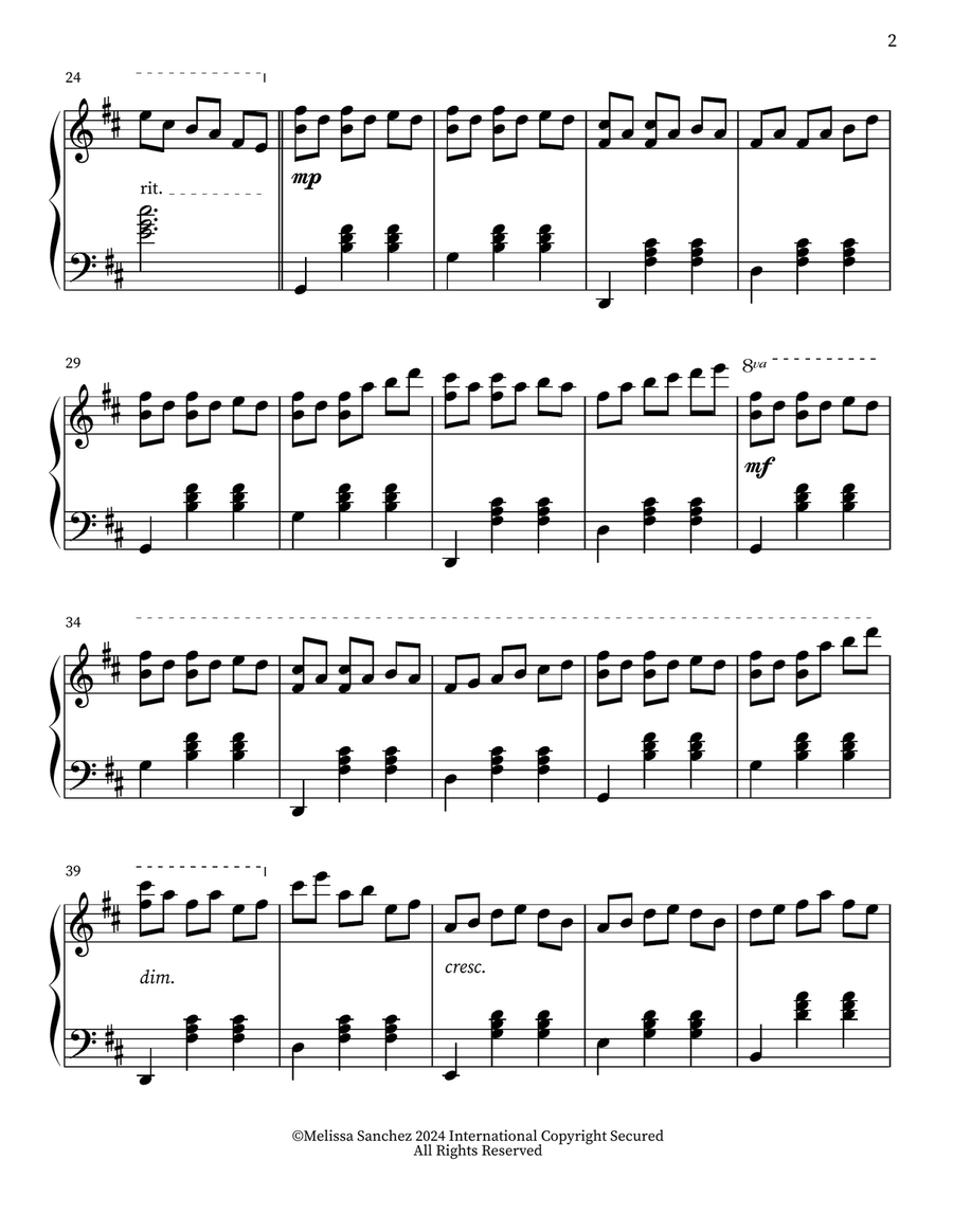 Dawn Waltz Dawn Waltz Piano Solo scores gallery preview page 2