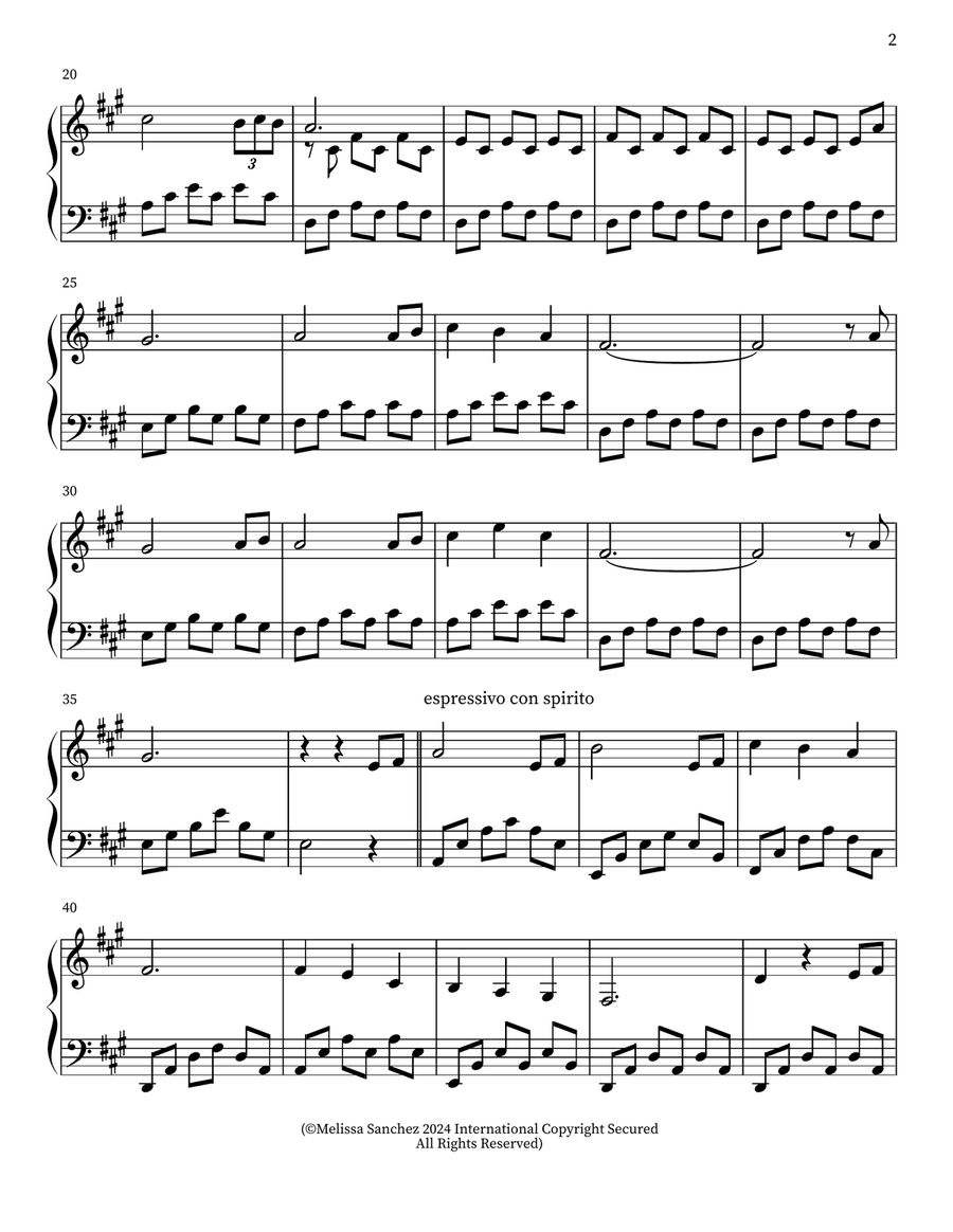 Mila Dreams Piano Solo scores gallery preview page 2