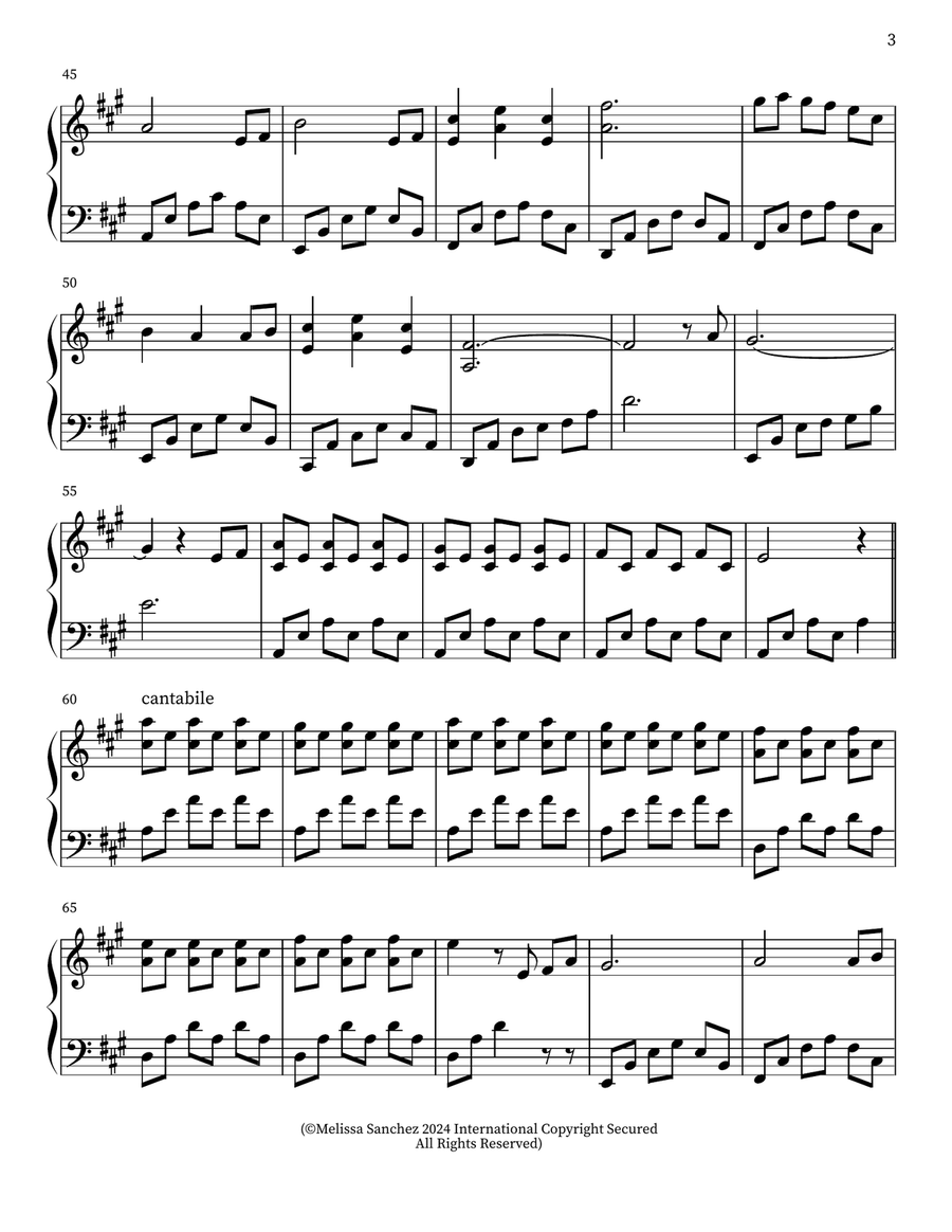 Mila Dreams Piano Solo scores gallery preview page 3
