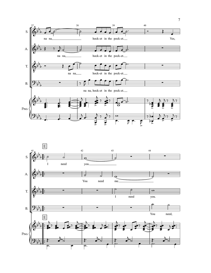 Hocket In The Pocket Hocket In The Pocket 4-Part scores gallery preview page 6