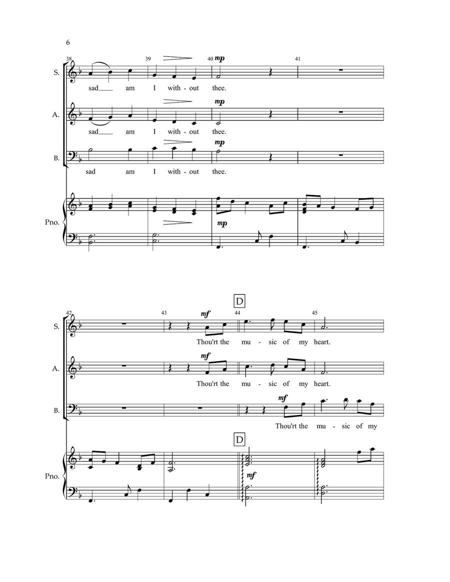 By Love's Light (arr. Brian Tate) 3-Part scores gallery preview page 5
