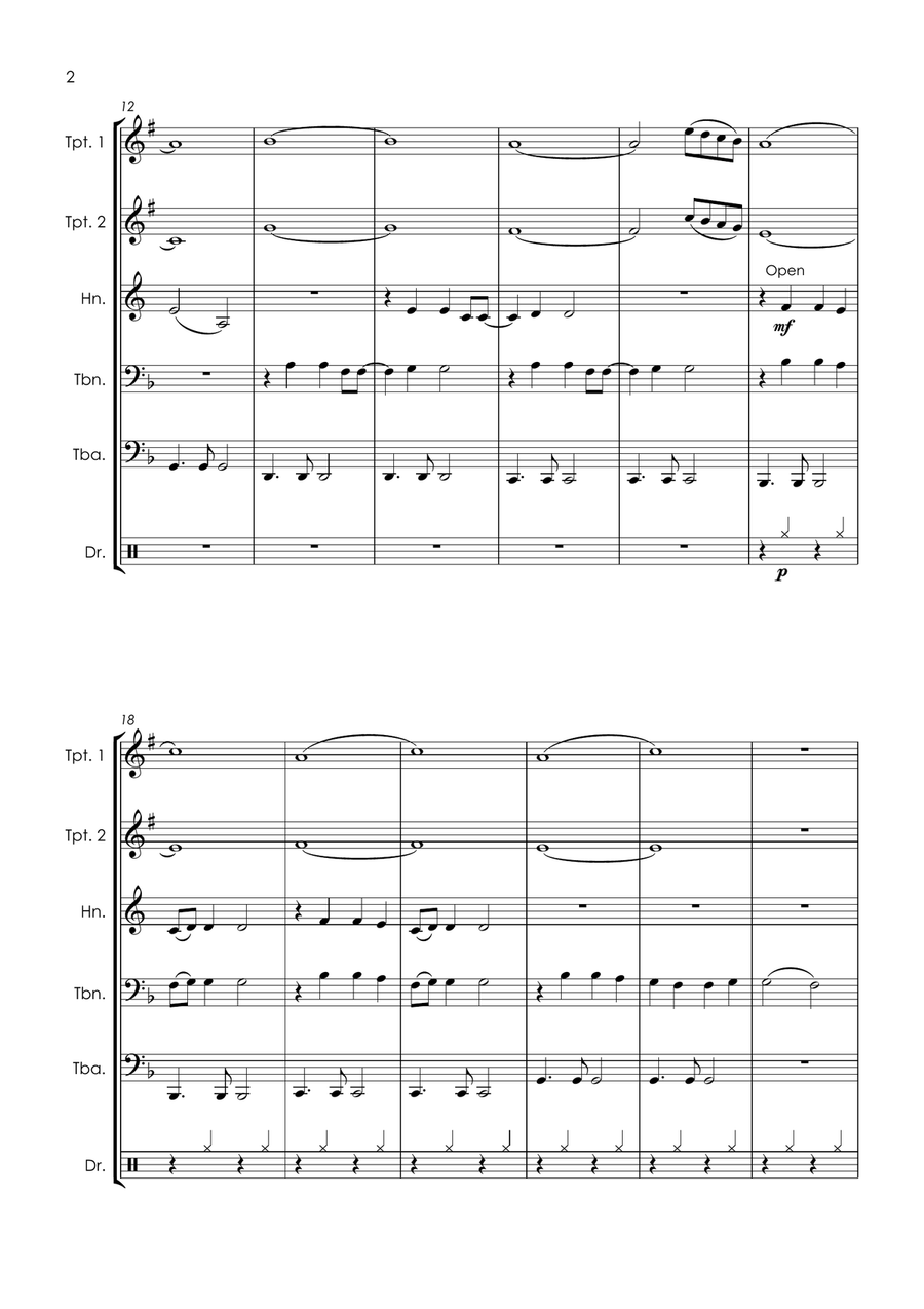 The Emptiness Machine The Emptiness Machine Brass Quintet scores gallery preview page 4