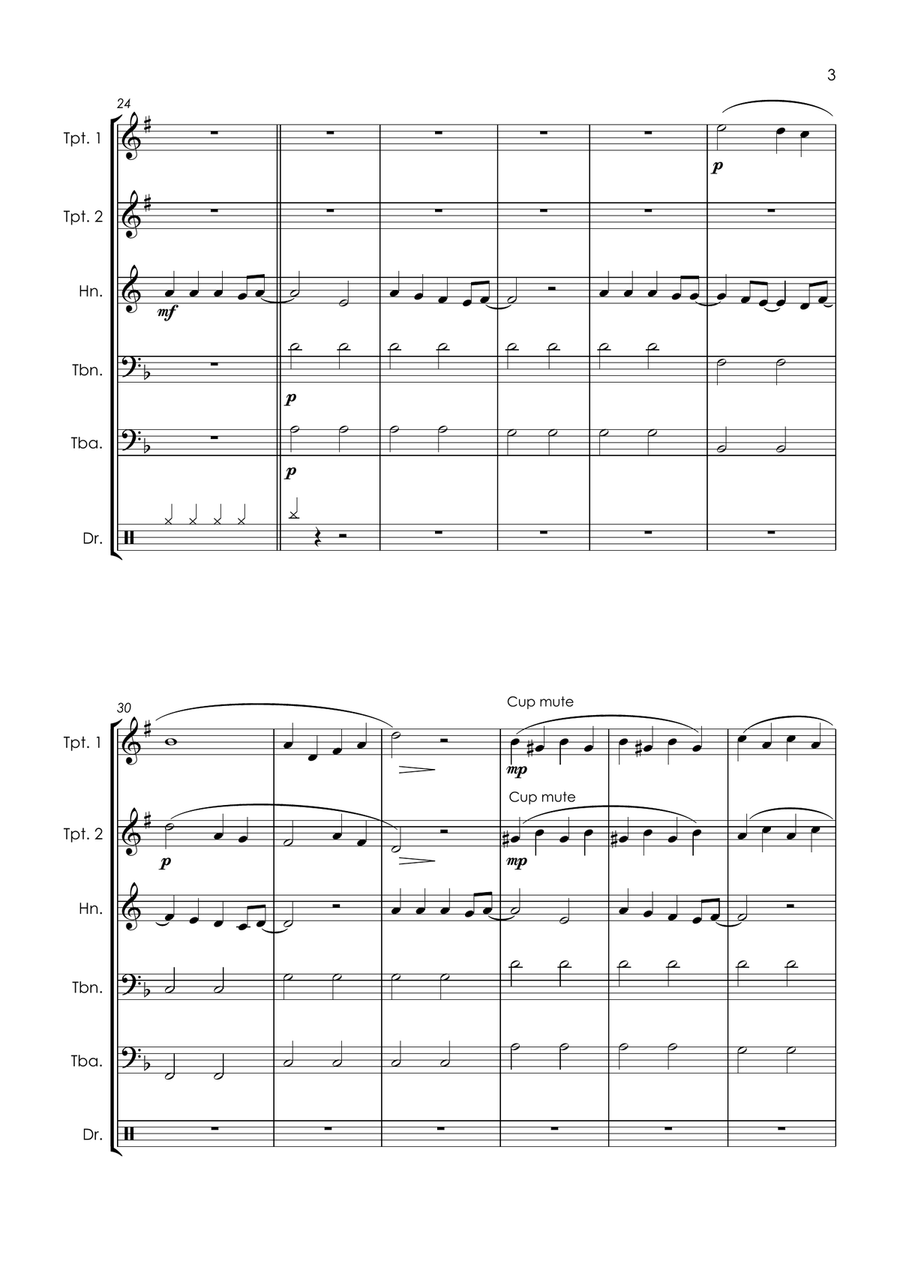 The Emptiness Machine The Emptiness Machine Brass Quintet scores gallery preview page 5