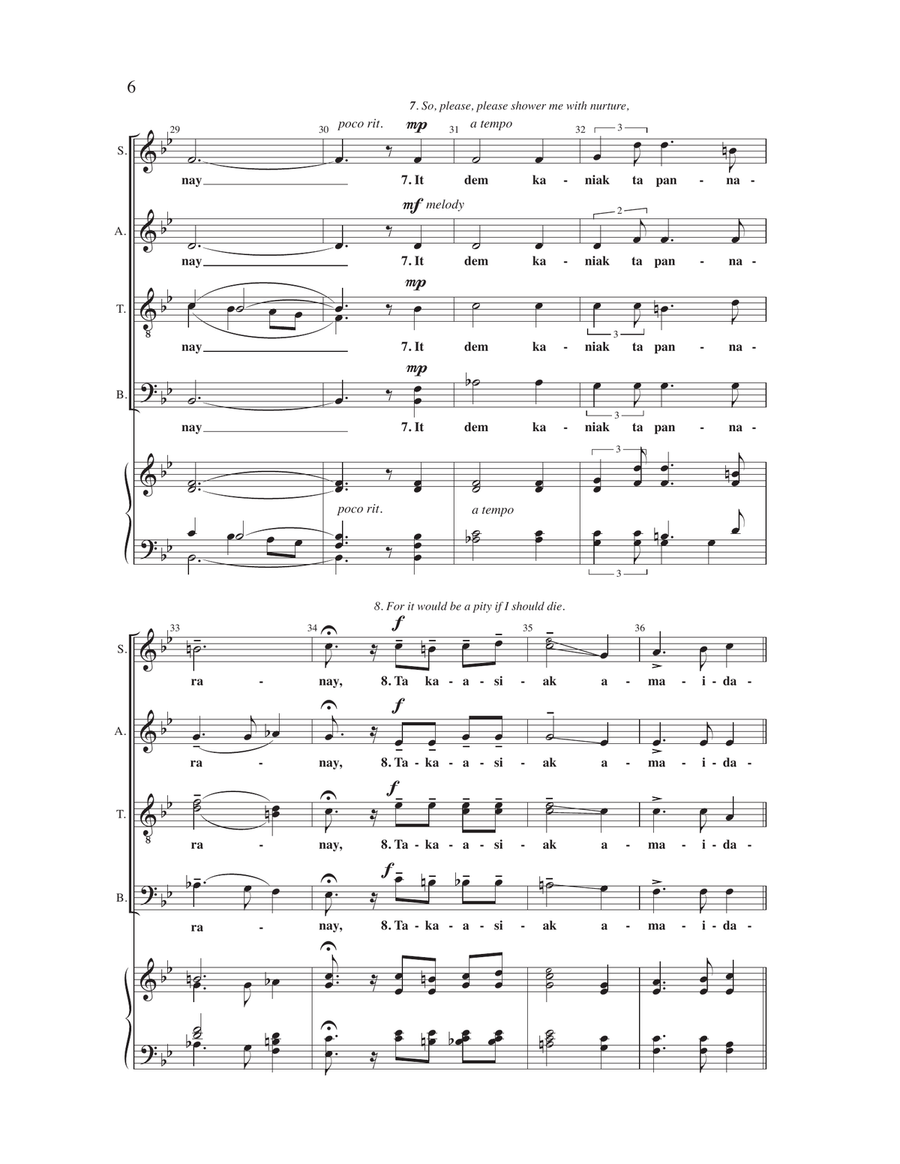 Dungdungwen Kanto Unay (arr. George Gemora Hernandez) 4-Part scores gallery preview page 5