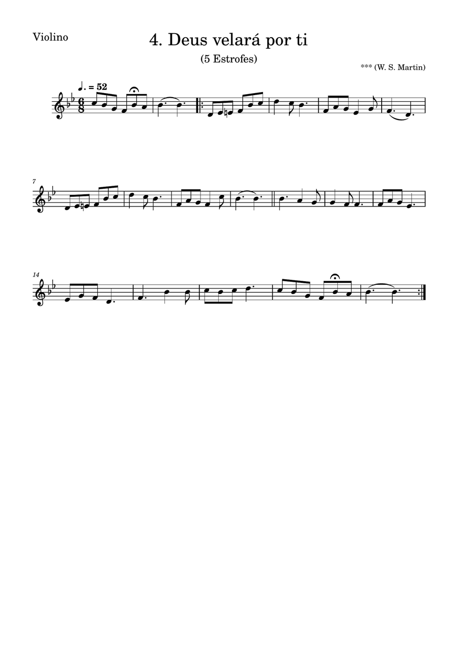 Deus Velará por ti Deus Velará por ti Violin Solo scores gallery preview page 1