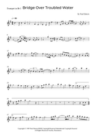 Bridge Over Troubled Water Brass Quartet scores gallery preview page 5